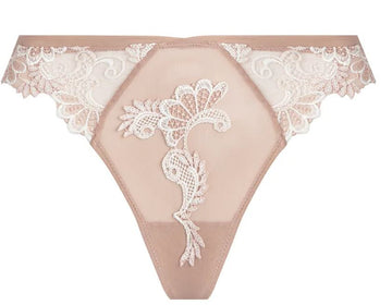 Lise Charmel Dressing Floral Thong (Nacre)