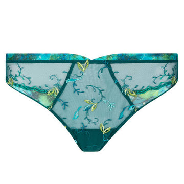 Lise Charmel 'Grace Aquatique' Thong (Floral Aqua)