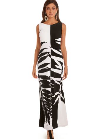 Roidal Venco Beach Dress (Black & White)