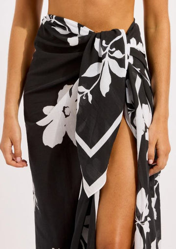 Seafolly Swimwear Pareo (Black & White)