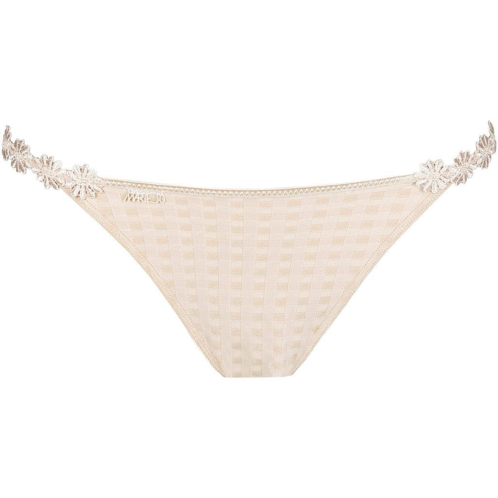 Marie Jo Avero Low Waist Brief in Pearly Pink with flower details.