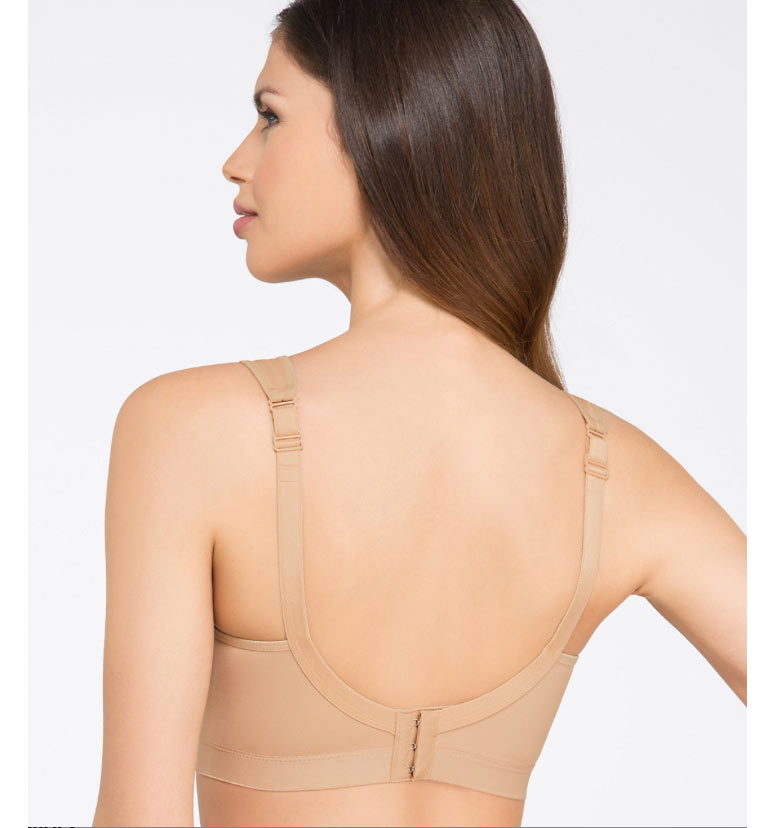 Back look of Anita's active light and firm skin colour sports bra