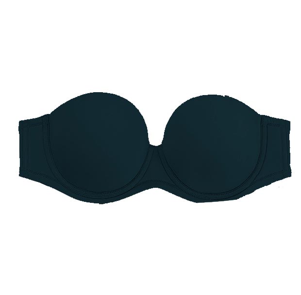 A close look at Wacoal red carpet strapless underwire bra in black