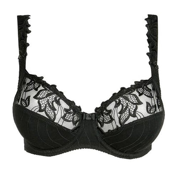 Prima Donna Deauville full-cup lace bra in Black colour.