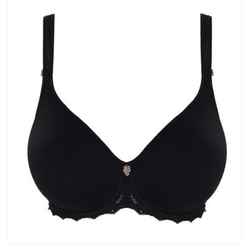 Empreinte Cassiopée Spacer Full-Cup t-shirt Bra in black.