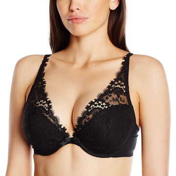 "Wish" Triangle Bra (Black)