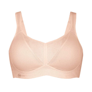 A close look at the smart rose Anita air control delta pad sports bra