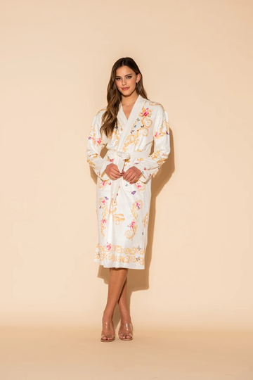 Butterfly Robe long (White)