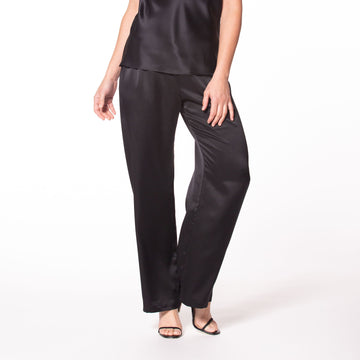 Silk Lounge Pant (Black)
