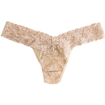 Signature Lace Original-Rise Thong (Chai)