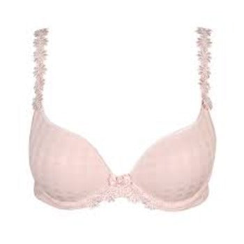 Marie jo Bra Pearly Pink t-shirt bra with floral strap details.