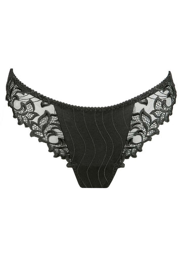 Prima Donna Deauville Thong in Black colour.